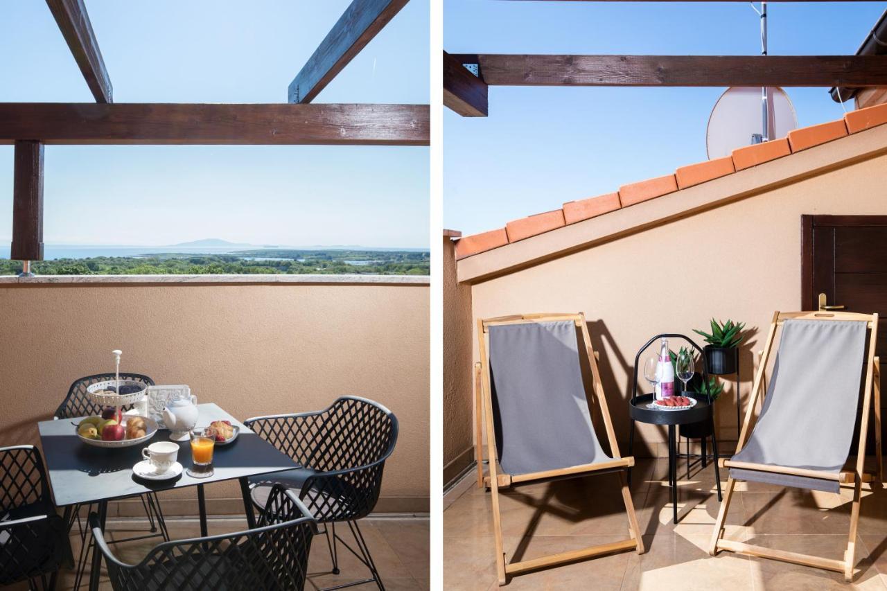 Cesare Apartment, With Swimming Pool And Sea View Лижнян Екстер'єр фото