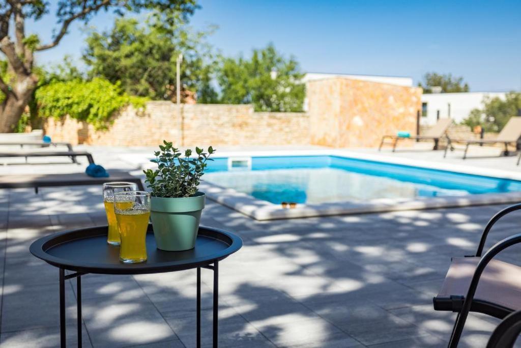 Cesare Apartment, With Swimming Pool And Sea View Лижнян Екстер'єр фото